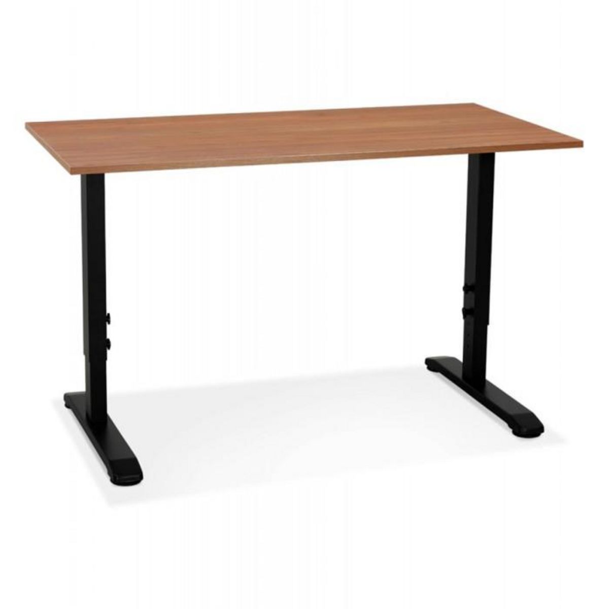 Paris Prix Bureau Hauteur Réglable  Mathew  140cm Noir & Noyer