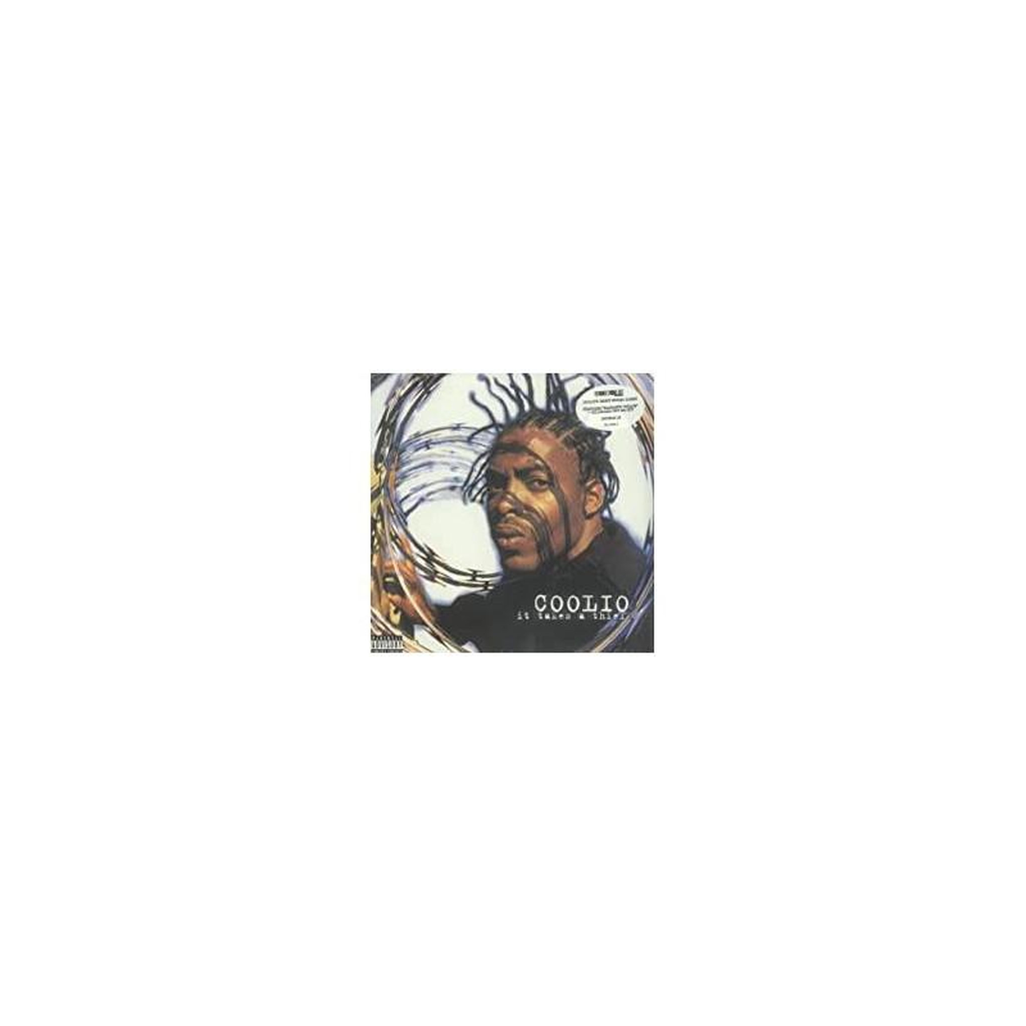 Vinyle « it takes a thief » pochette avec art portrait et texte « coolio »