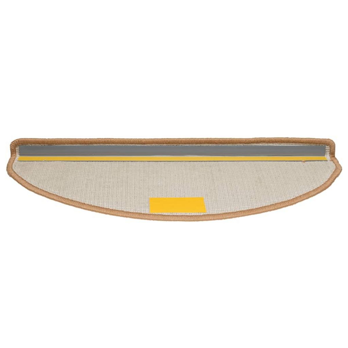 VIDAXL Tapis d'escalier 30 pcs beige 65x21x4 cm