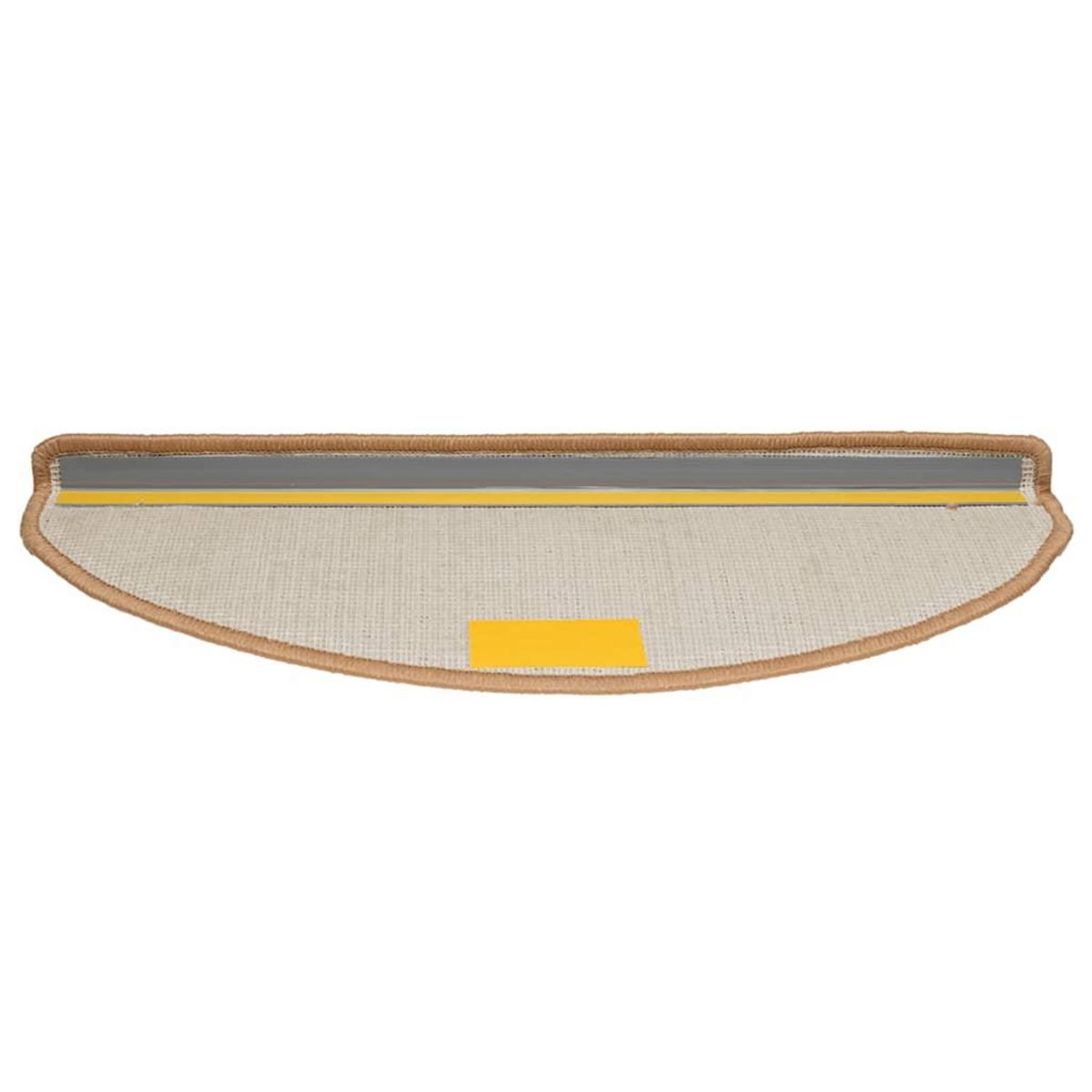 VIDAXL Tapis d'escalier 30 pcs beige 65x21x4 cm