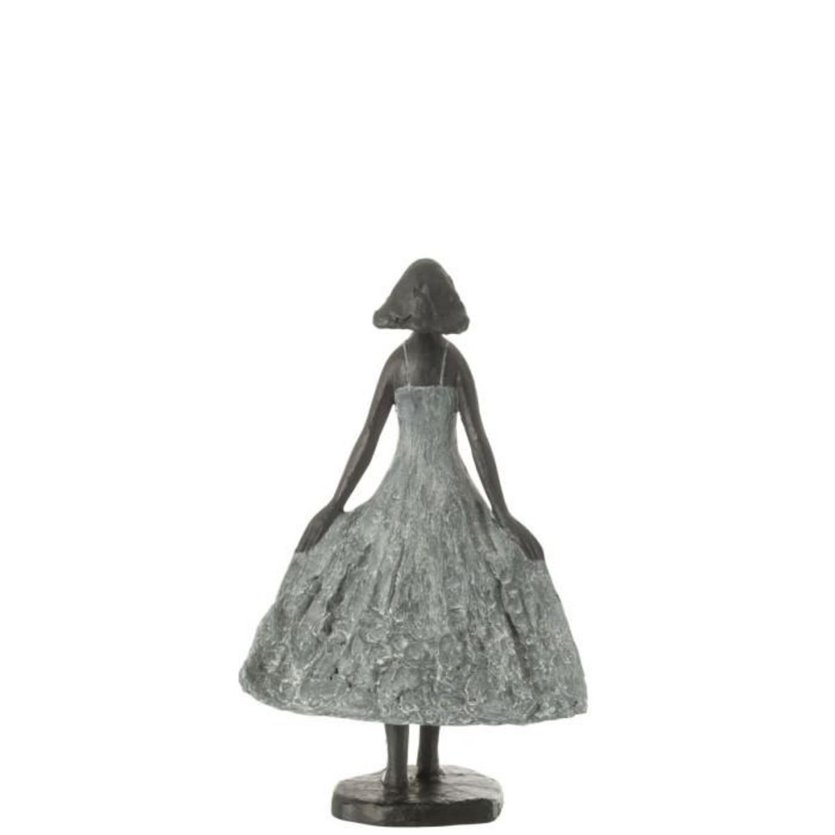 Paris Prix Statuette Fille en Résine  Ciel  38cm Gris