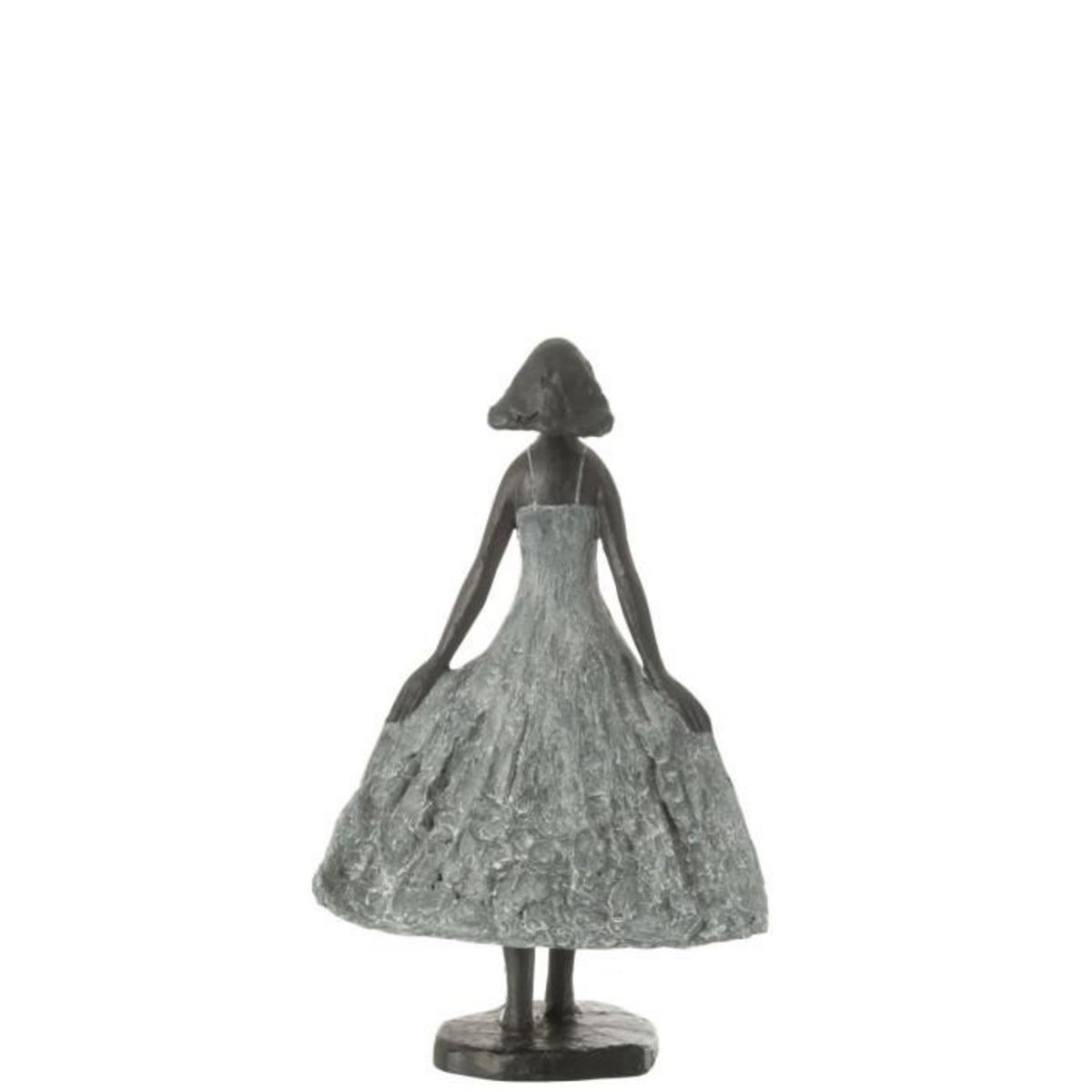 Paris Prix Statuette Fille en Résine  Ciel  38cm Gris