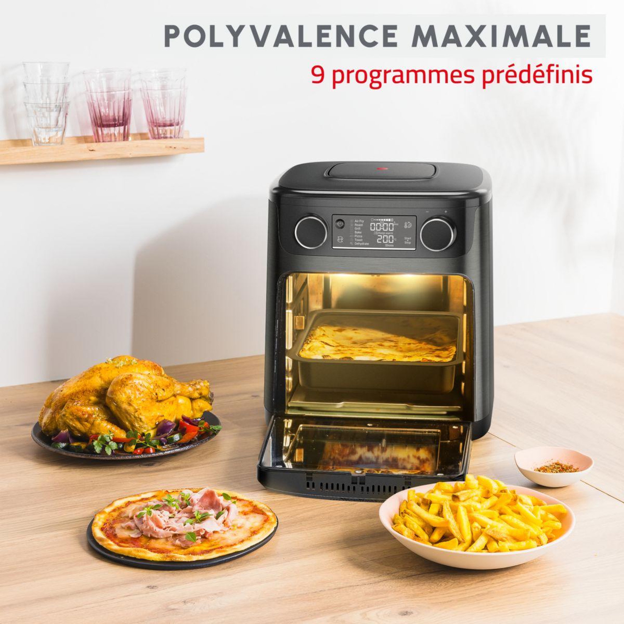 Voir la diapositive 4 : MOULINEX Friteuse sans huile easy fry multifonction 15l al5558f0