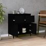 Voir la diapositive 3 : VIDAXL Buffet Noir 60x35x70 cm Bois d'ingenierie
