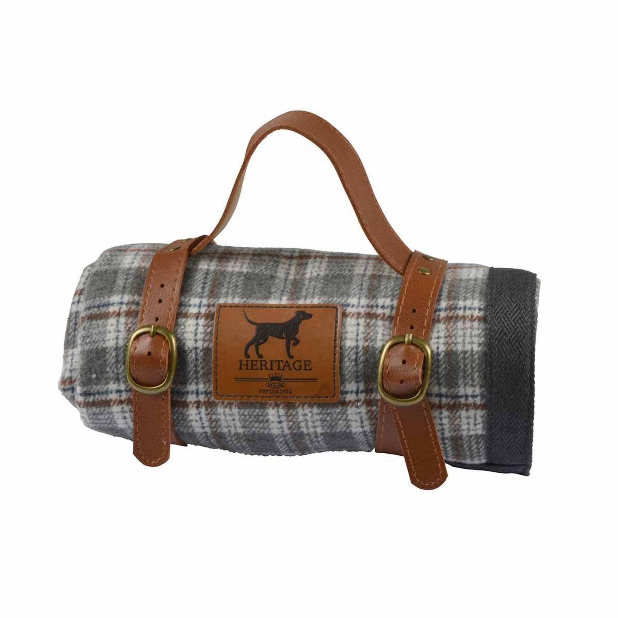 Voir la diapositive 5 : LOVE STORY Plaid pour Chien & Chat  Héritage  70x100cm Gris
