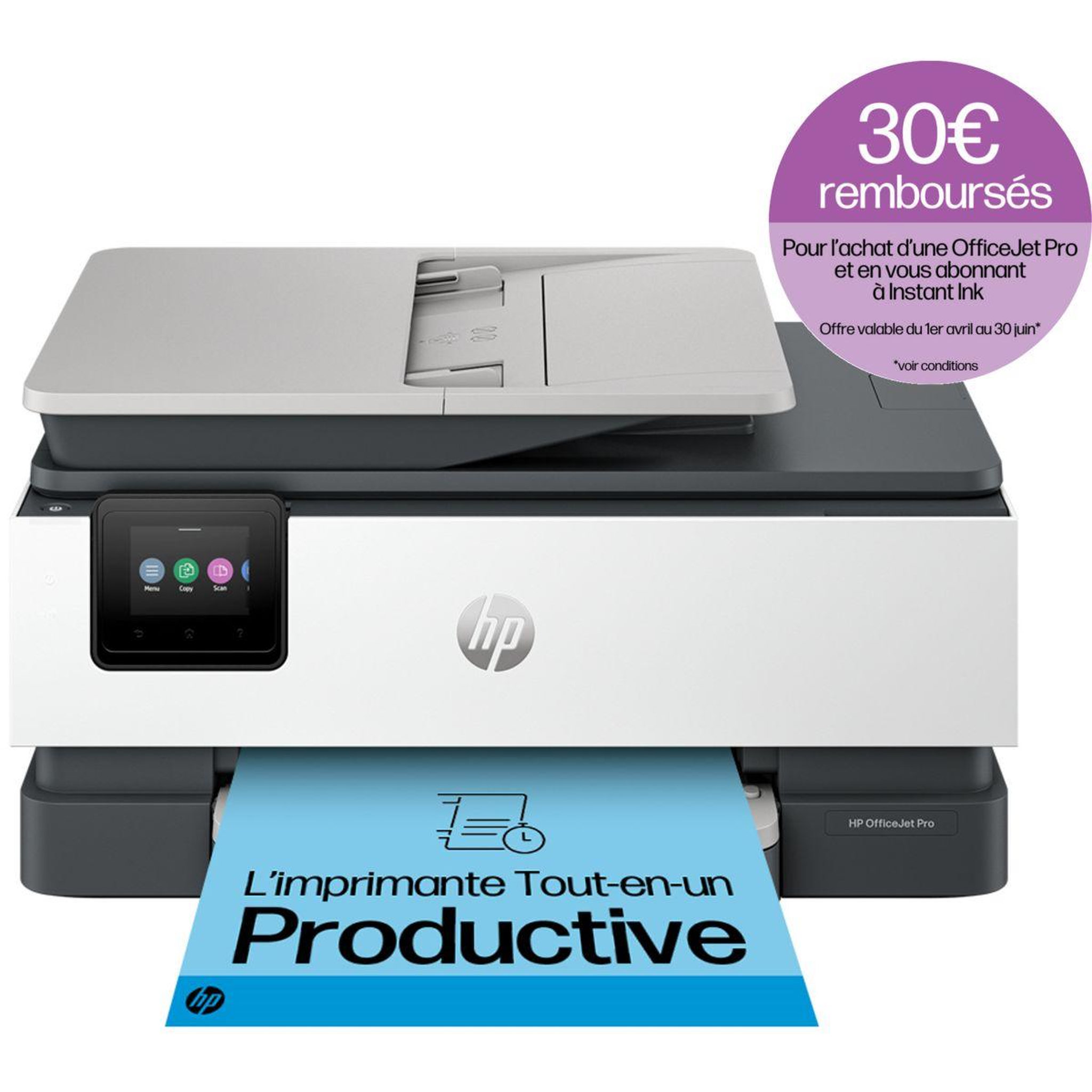 Voir la diapositive 1 : HP Imprimante jet d'encre OfficeJet Pro 8124e
