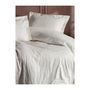 Voir la diapositive 4 : GENERIQUE Parure de lit - 129CTF24635 - 1 housse de couette 220 x 240 cm + 2 taies d'oreiller 60 x 60 cm - Satiné 100% coton - Écru