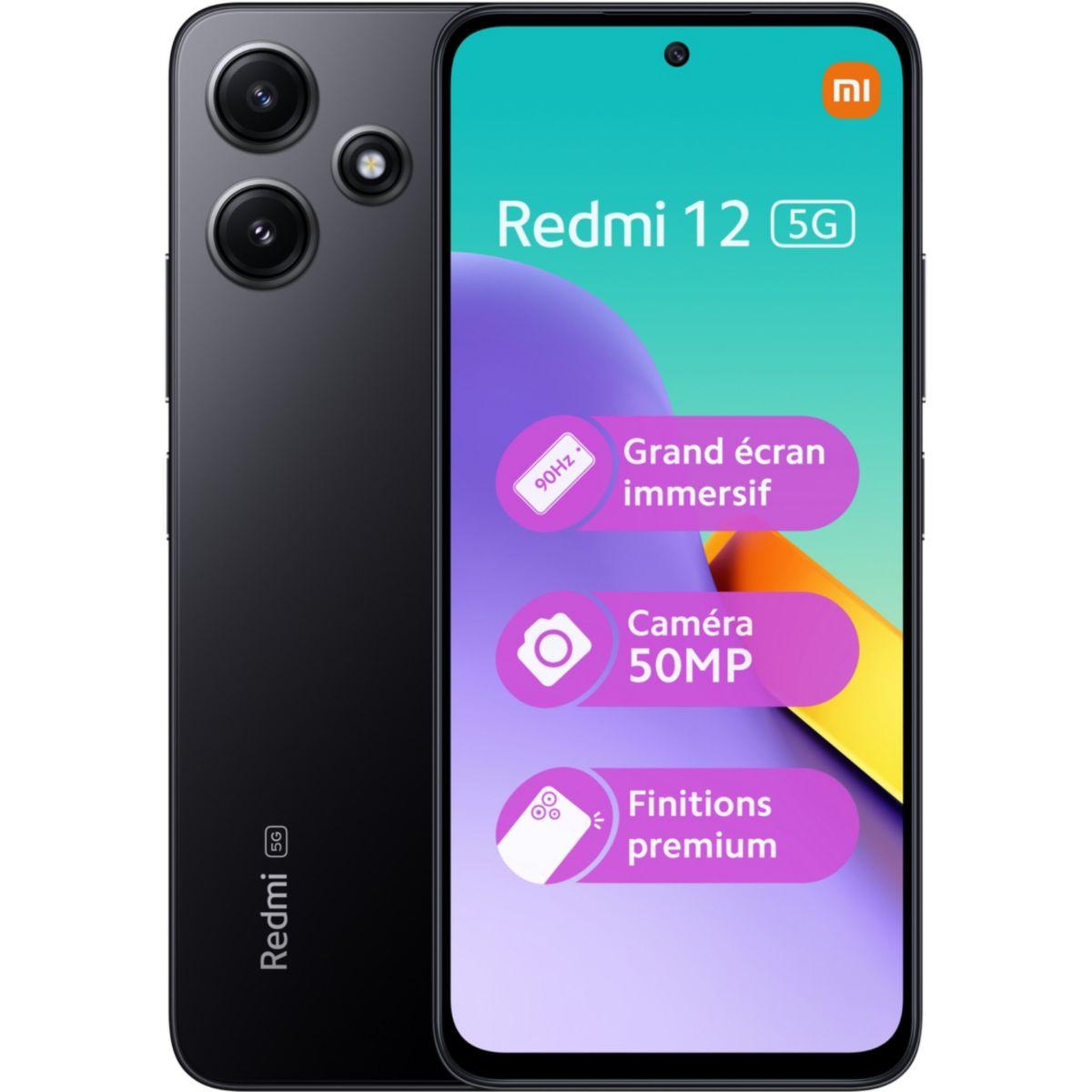 Voir la diapositive 2 : XIAOMI Smartphone Pack Redmi 12+Buds4 Lite+Coque+VT