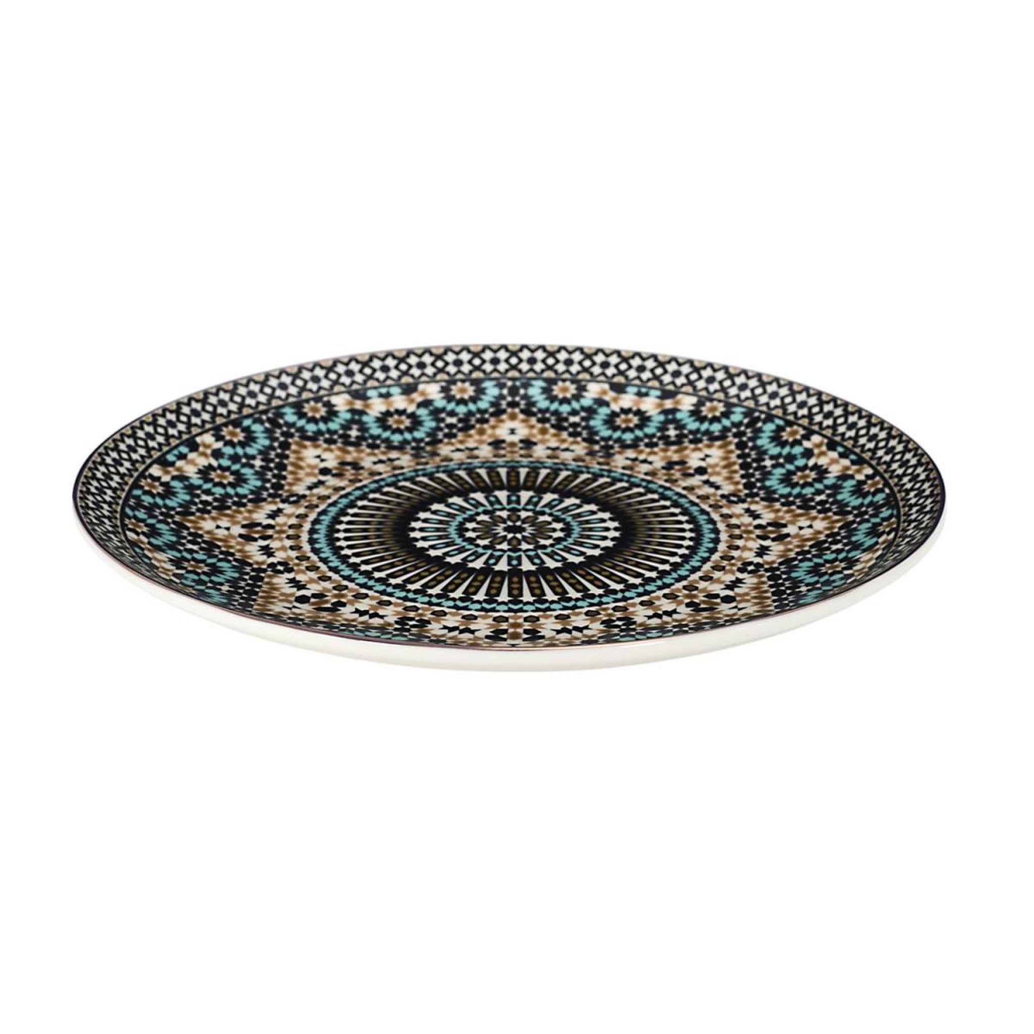 Voir la diapositive 2 : The Home Deco Factory Lot de 6 assiettes plates  noura  26cm multicolore