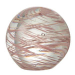 Paris Prix Presse-Papier en Verre  Tourbillon  10cm Rose