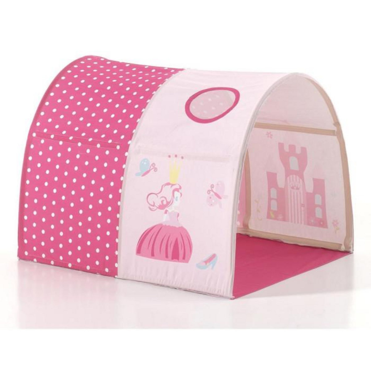 Paris Prix Pack - Lit Enfant, Tente, 3 Pochettes & Tunnel  Pino Princesse  Naturel
