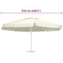 Voir la diapositive 4 : VIDAXL Tissu de remplacement pour parasol d'exterieur Sable 610 cm