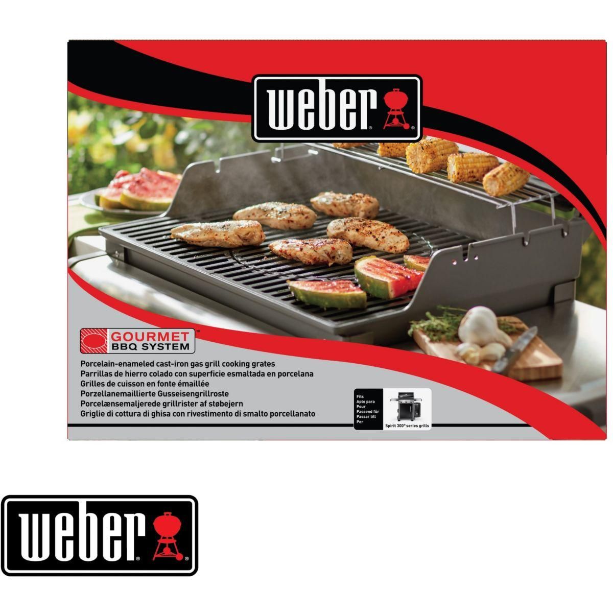 Weber Grille barbecue GBS BBQ System en fonte pour Spirit 300