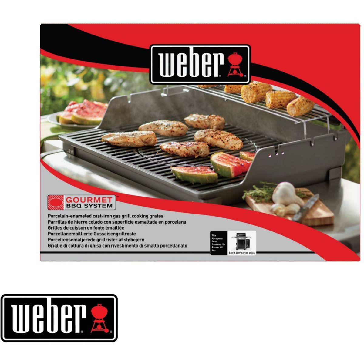 Weber Grille barbecue GBS BBQ System en fonte pour Spirit 300