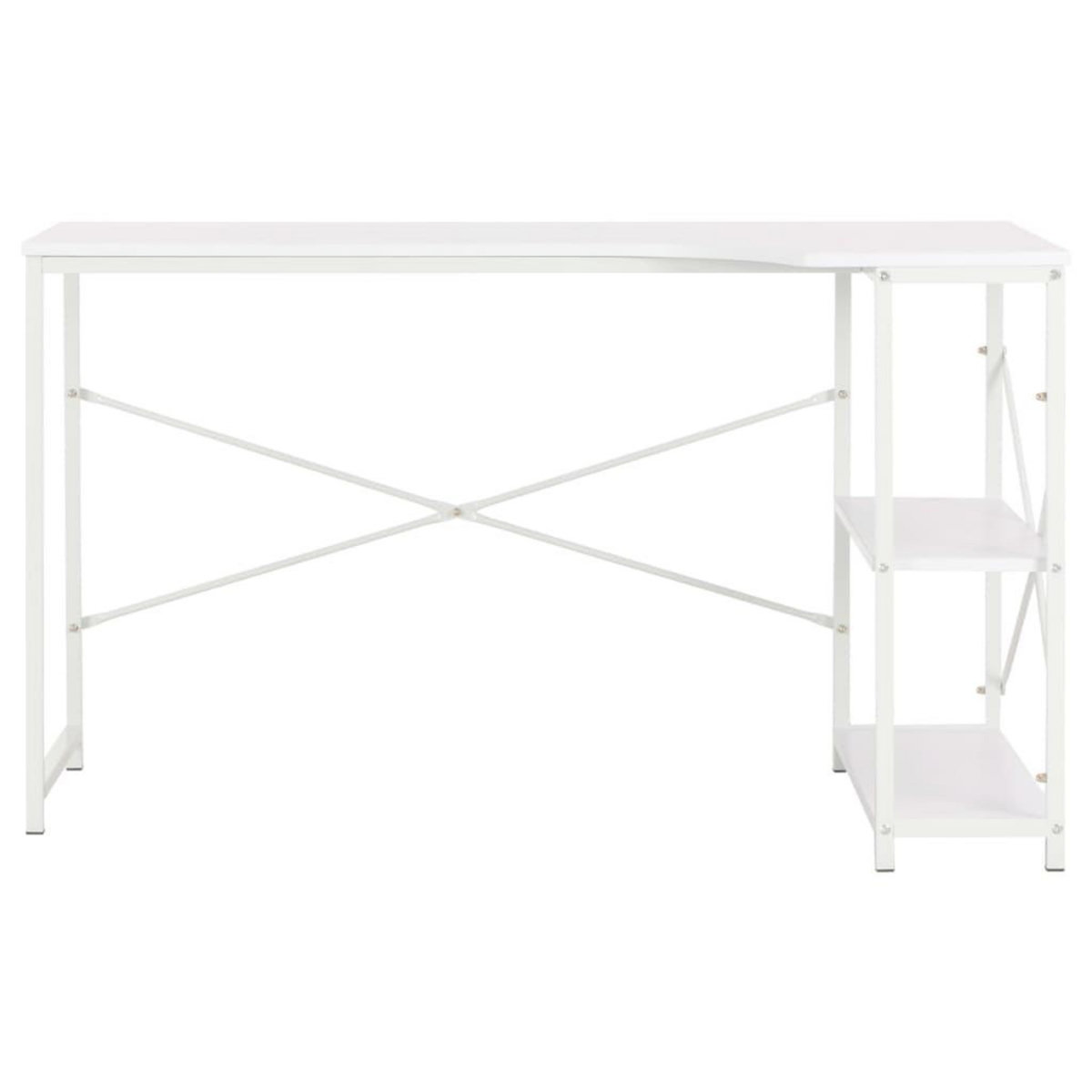 VIDAXL Bureau d'ordinateur Blanc 120x72x70 cm