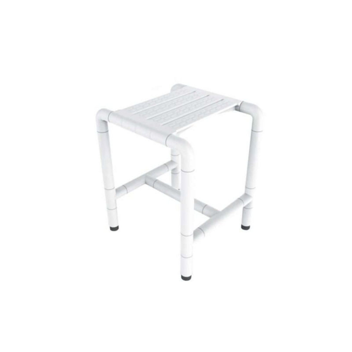 ESPACE-BRICOLAGE Siège de douche mobile inox - extérieur polyamide antibactérien 4 pieds