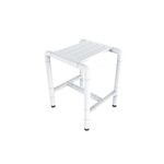 ESPACE-BRICOLAGE Siège de douche mobile inox - extérieur polyamide antibactérien 4 pieds