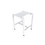 Voir la diapositive 1 : ESPACE-BRICOLAGE Siège de douche mobile inox - extérieur polyamide antibactérien 4 pieds