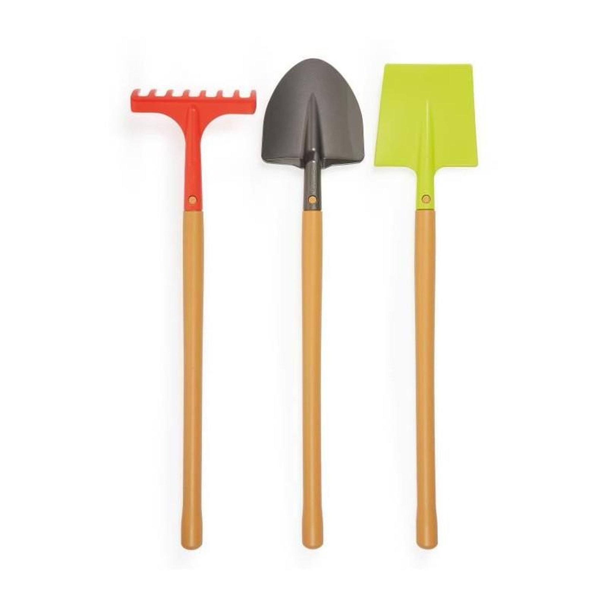 Ecoiffier Filet de 3 grands outils de jardin - ECOIFFIER - 4338 - Préparons la terre - 70 cm