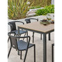 Voir la diapositive 5 : Paris Prix Ensemble Table de Jardin & 6 Fauteuils  Boston & Diego  150cm Gris Anthracite