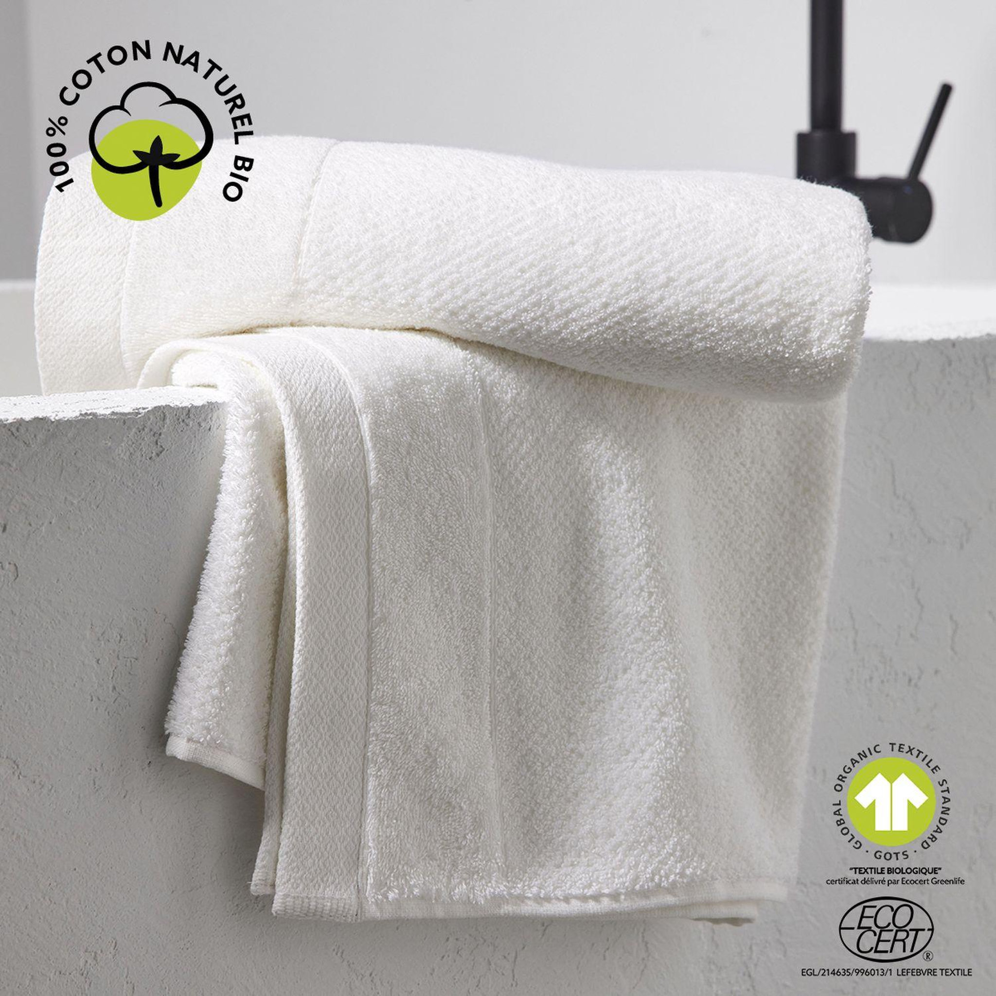 Voir la diapositive 2 : Today Maxi drap de bain - 100% coton BIO
