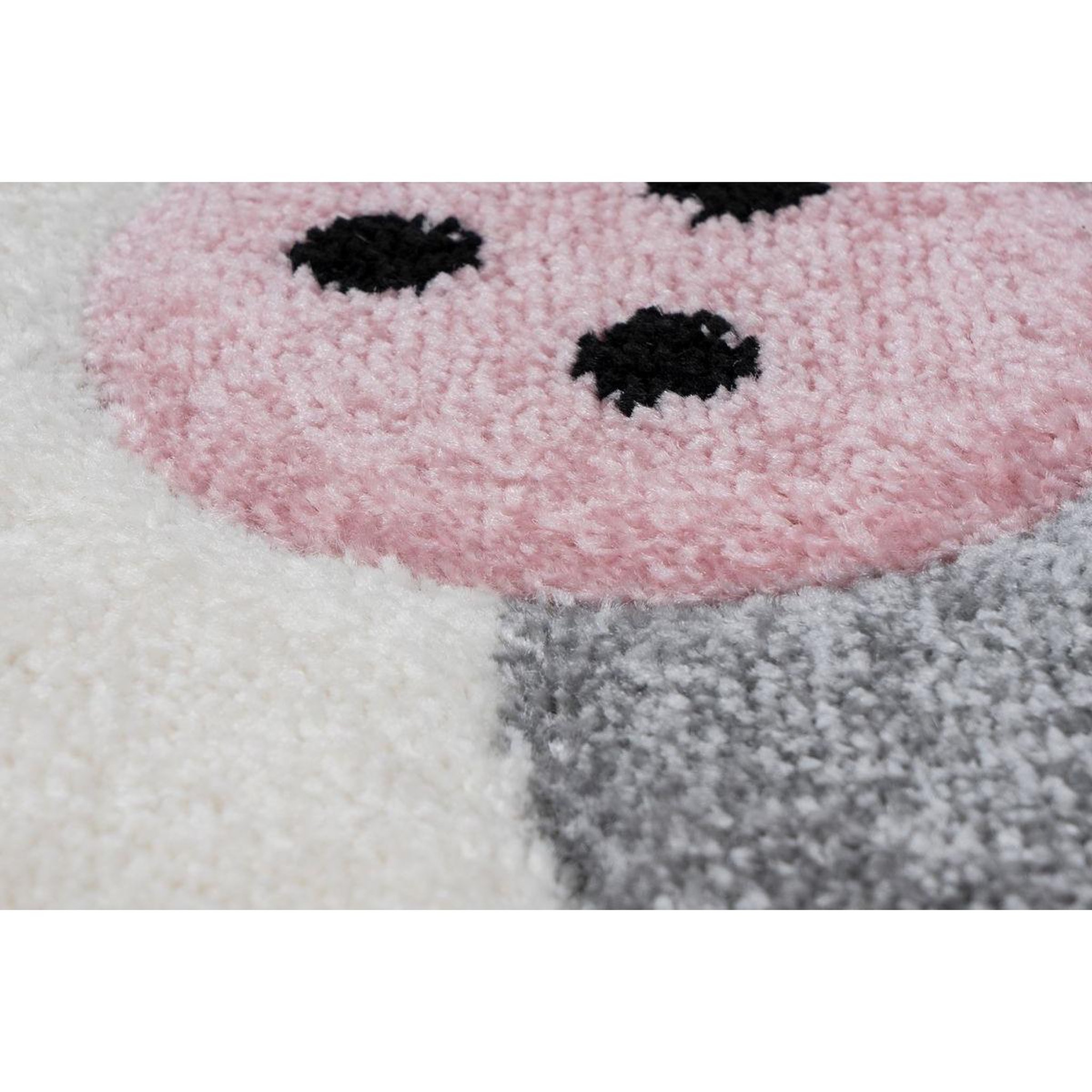 Voir la diapositive 3 : Paris Prix Tapis de Chambre Enfant Lapin  Caiguna  Rose