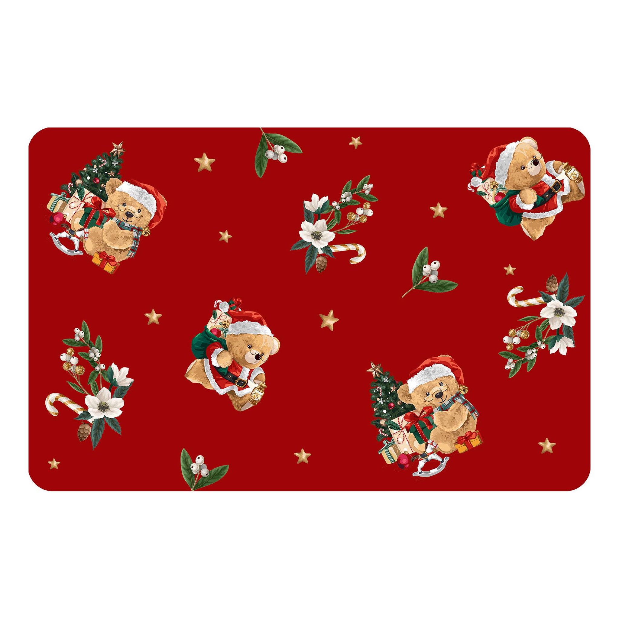 Eden Set de table opaque petits oursons de noel