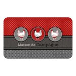 Douceur d'Intérieur Tapis en PVC Maison de campagne - Noir et rouge