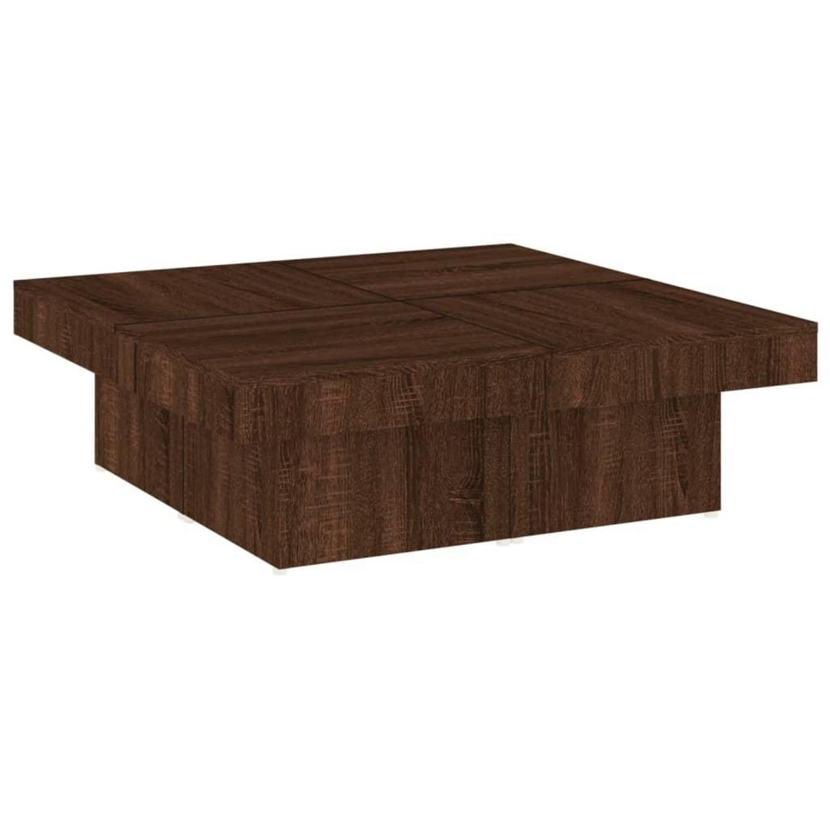 VIDAXL Table basse Chene marron 90x90x28 cm Bois d'ingenierie