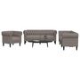 Voir la diapositive 1 : VIDAXL Ensemble de canapes 3 pcs taupe tissu
