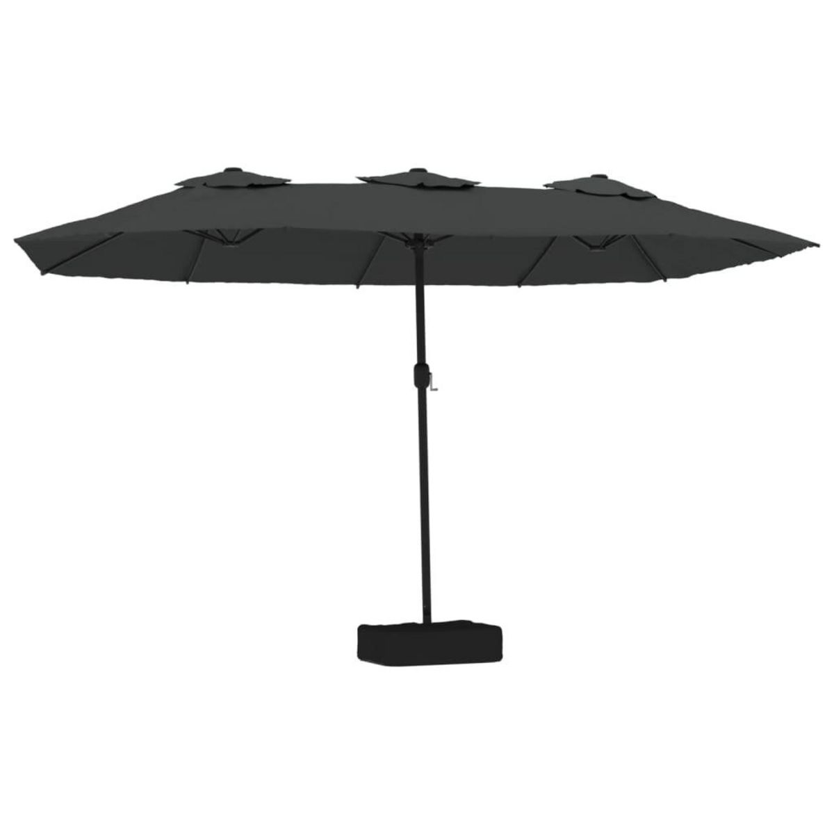 VIDAXL Parasol a double tete anthracite 449x265 cm