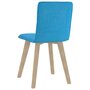 VIDAXL 3056397 Dining Chairs 6 pcs Blue (289494+289504)