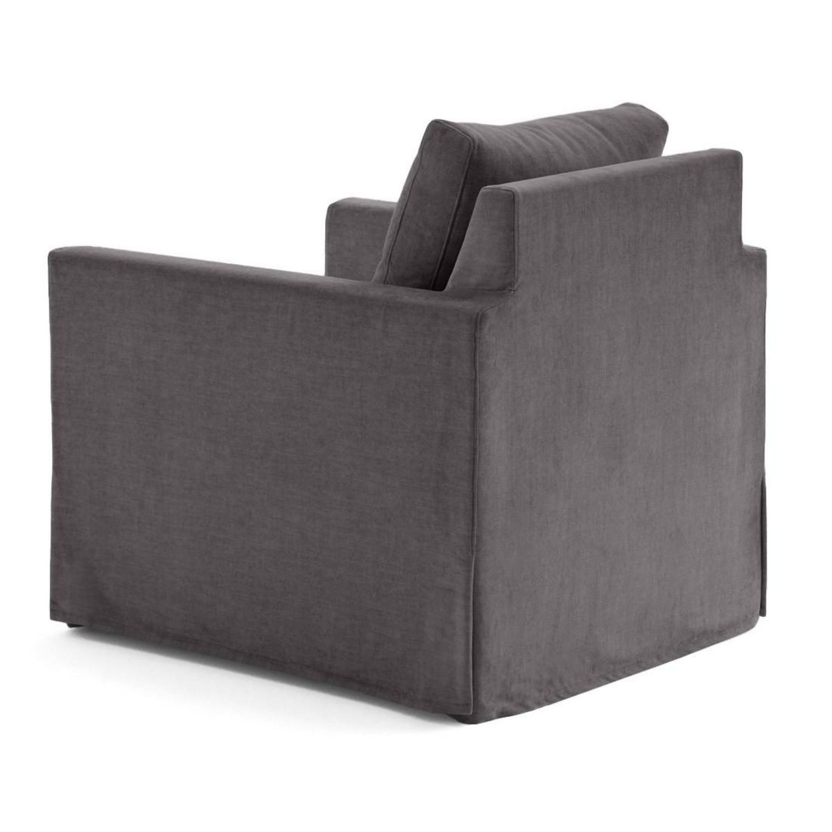 LISA DESIGN Serena - fauteuil déhoussable en velours