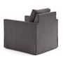 Voir la diapositive 5 : LISA DESIGN Serena - fauteuil déhoussable en velours