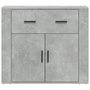 Voir la diapositive 3 : VIDAXL Buffet Gris beton 80x33x70 cm Bois d'ingenierie