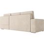 Voir la diapositive 5 : LOUNGITUDE Canapé d'angle droit 3 places convertible ADEN avec coffre en velours côtelé - Beige - L246 x P174 x H96cm - LOUNGITUDE