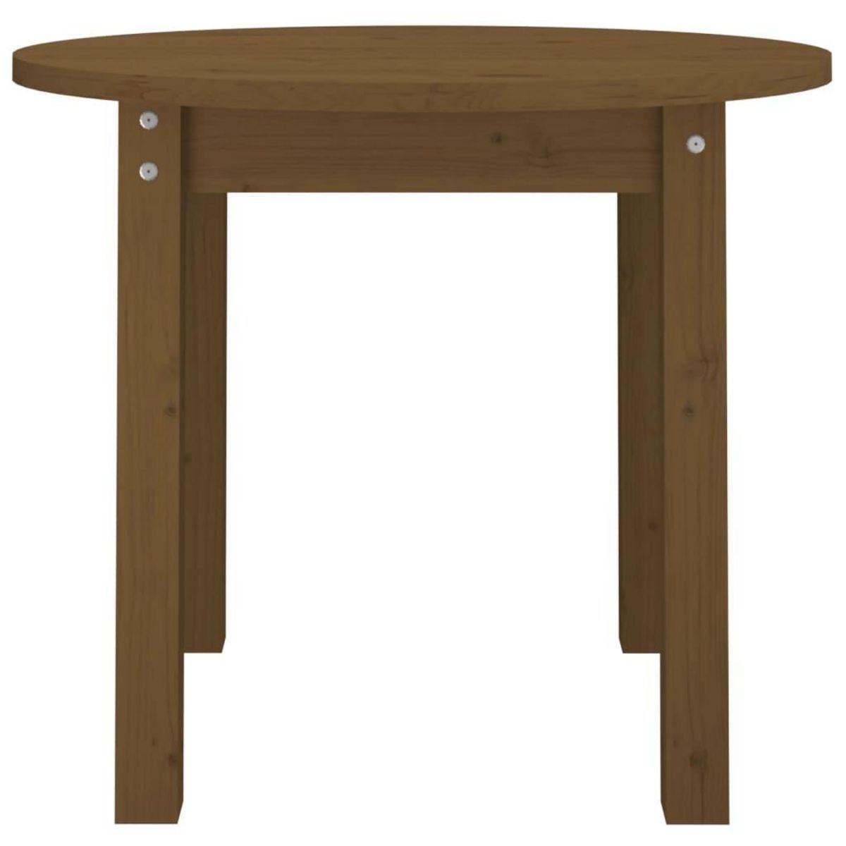 VIDAXL Table basse Marron miel Ø 55x45 cm Bois massif de pin