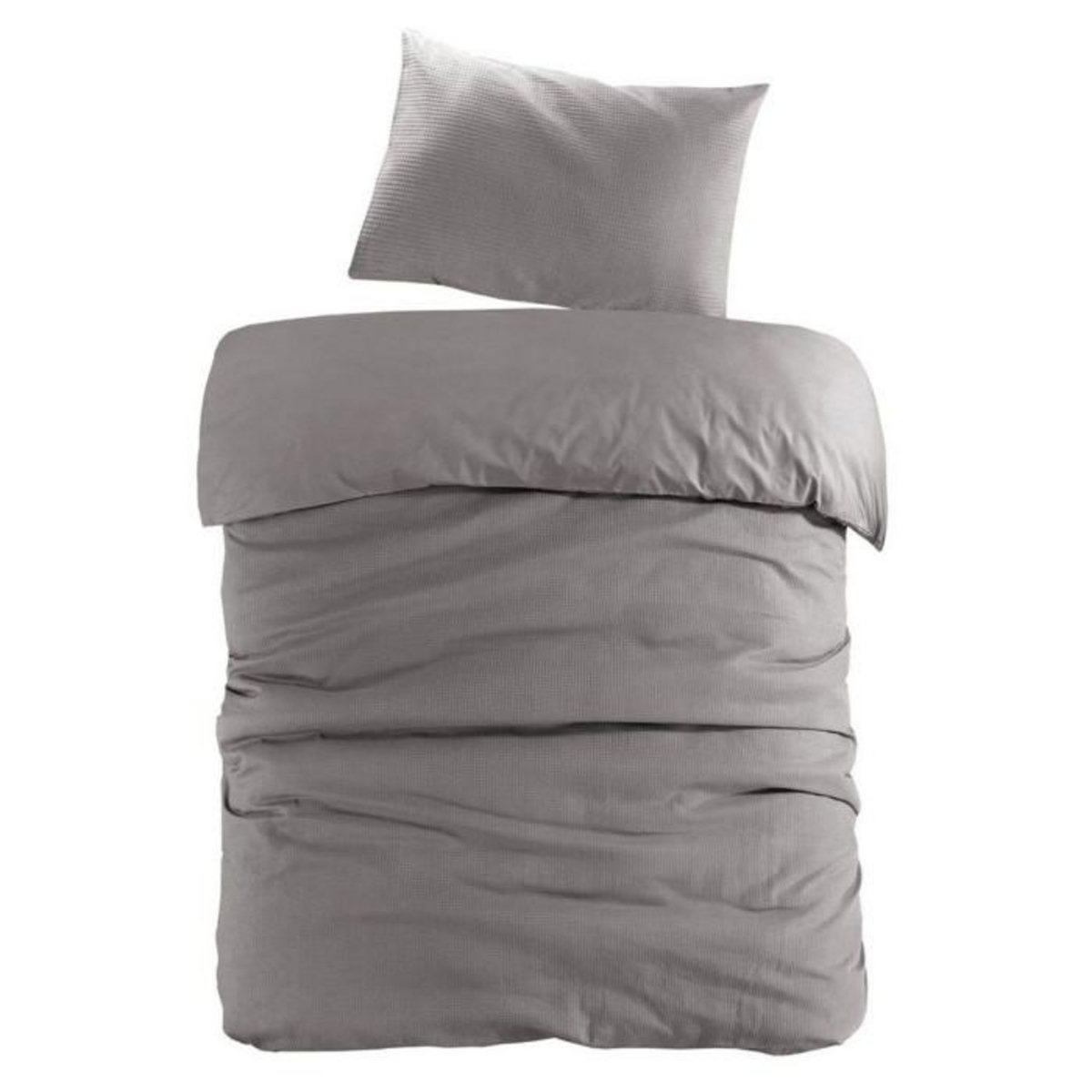 Paris Prix Parure de Lit 2 Pièces  Carla  140x200cm Gris