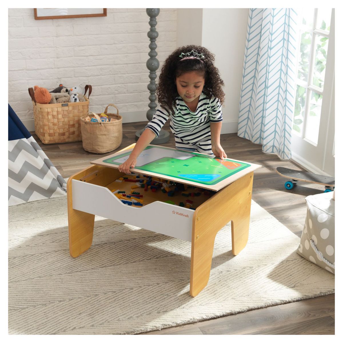 Kidkraft Table d'activités 2 en 1 avec accessoires