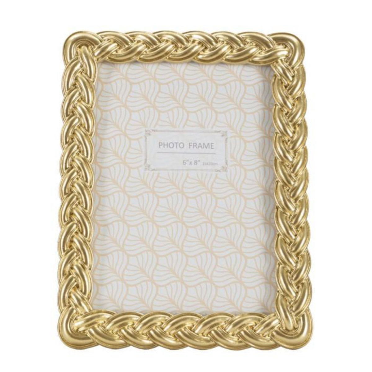 Paris Prix Cadre Photo Déco Tressé  Rope  15x20cm Or