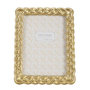 Voir la diapositive 2 : Paris Prix Cadre Photo Déco Tressé  Rope  15x20cm Or