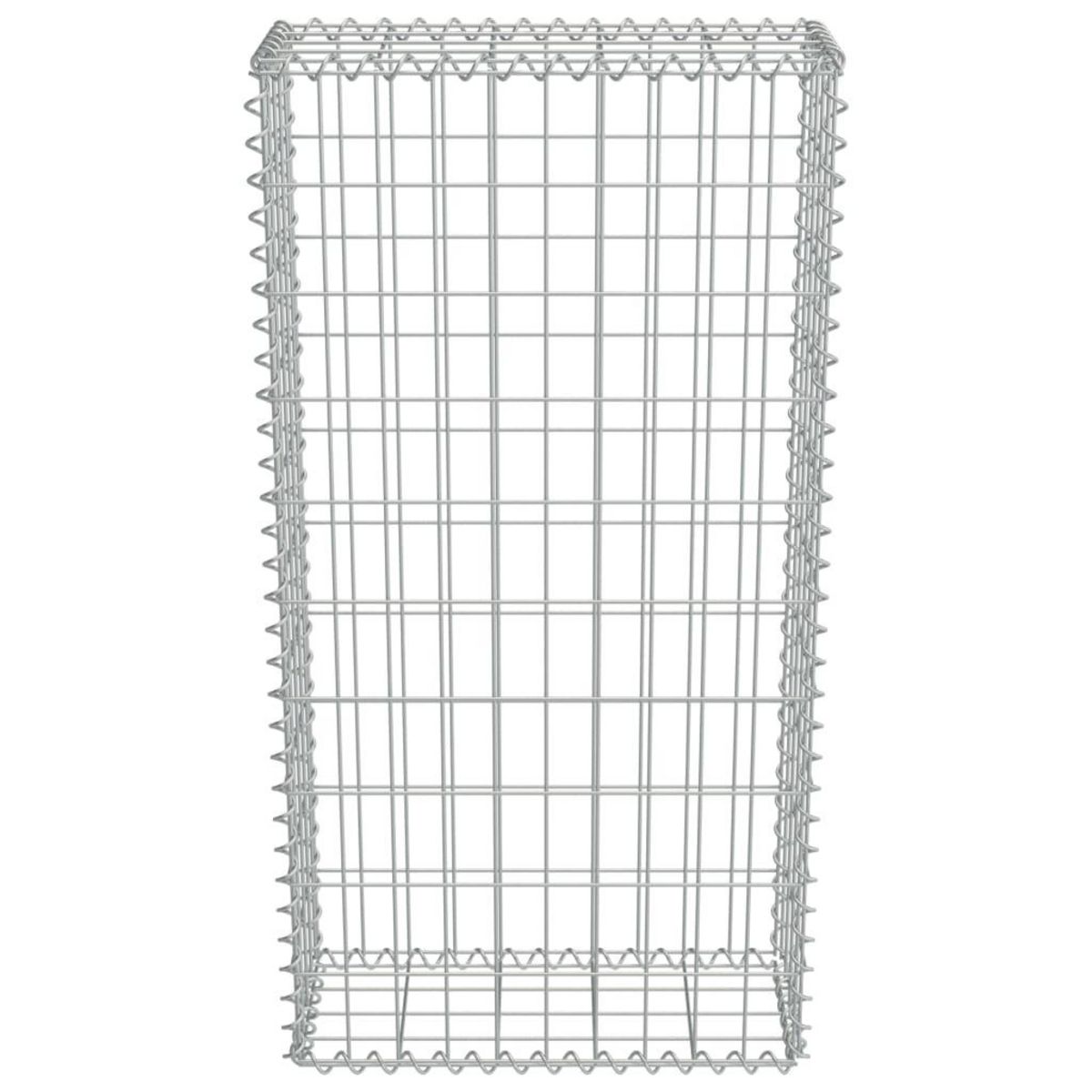 VIDAXL Mur en gabion avec couvercles Acier galvanise 50x20x100 cm