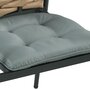 Voir la diapositive 4 : OUTSUNNY Lot de 4 coussins de chaises de jardin polyester gris
