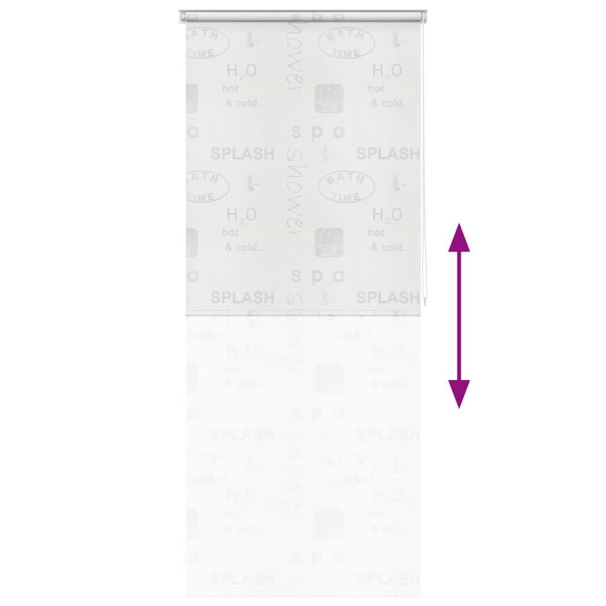 VIDAXL Store roulant de douche 120x240 cm Eclaboussures