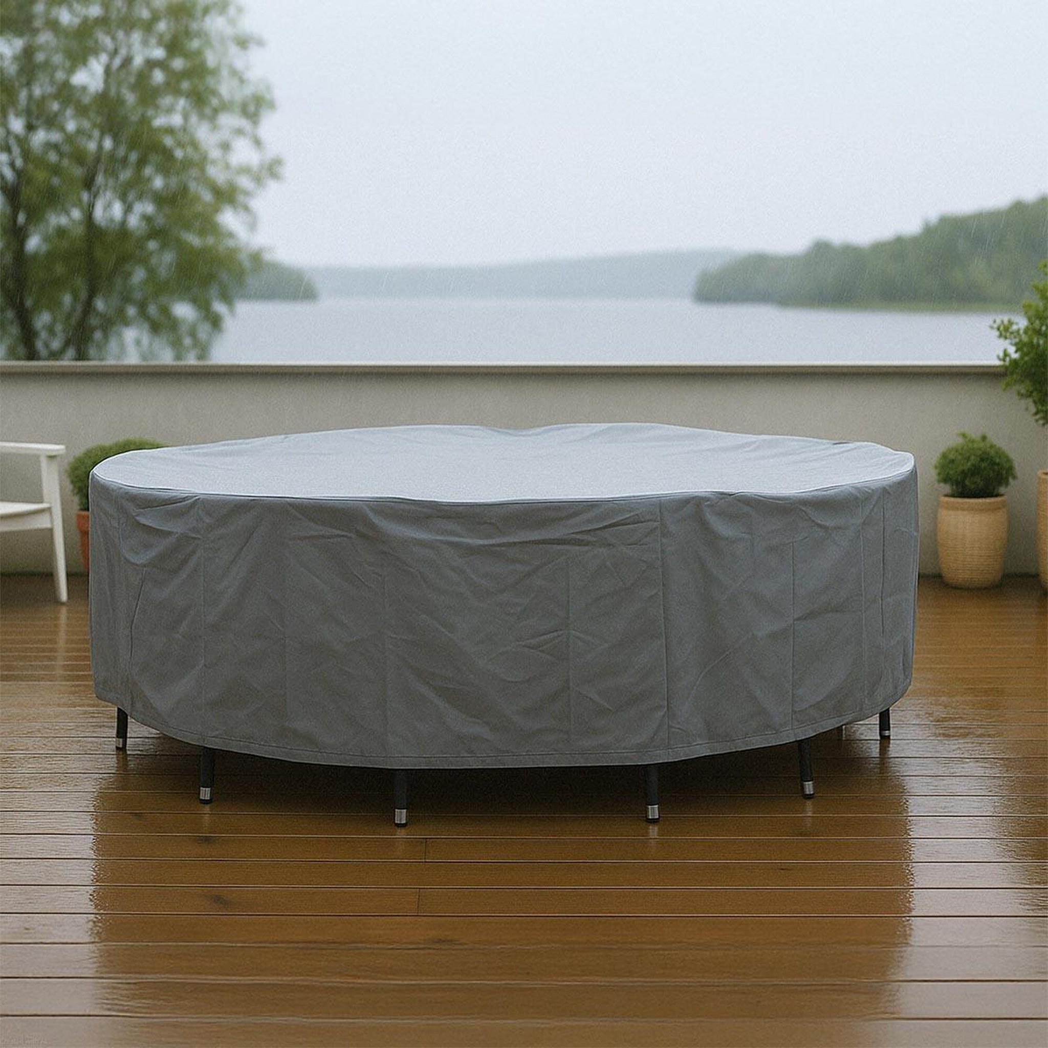 Voir la diapositive 4 : Paris Prix Housse de protection meuble  klas  200cm gris