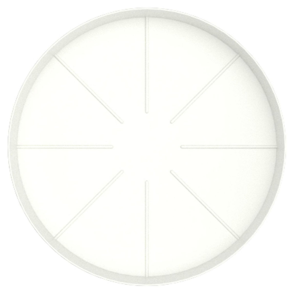 GARDENSTAR Soucoupe 26 cm pour pot horticole D40 cm blanc crème