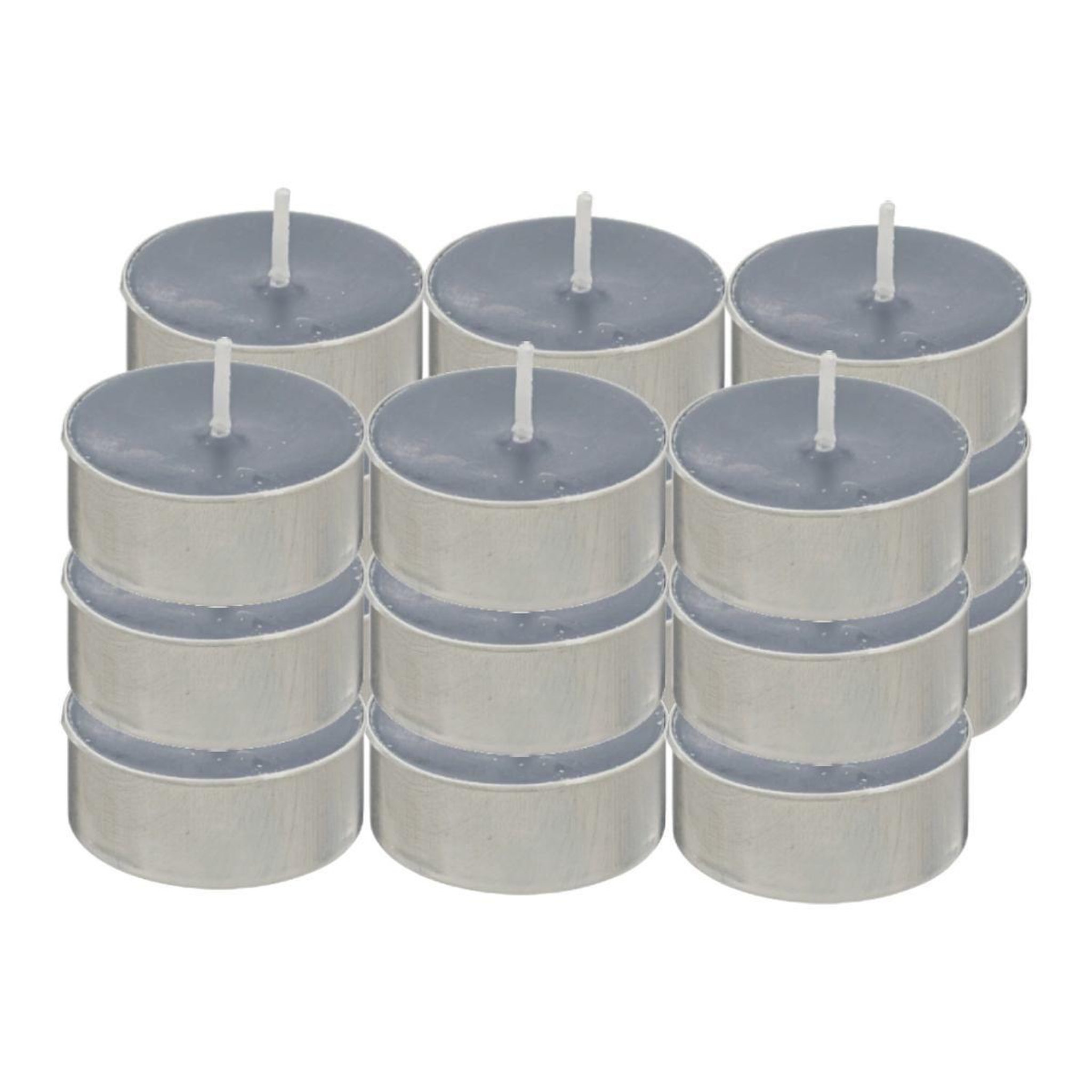 ATMOSPHERA Lot de 18 bougies chauffe-plat  hugo  3,7cm bleu orage