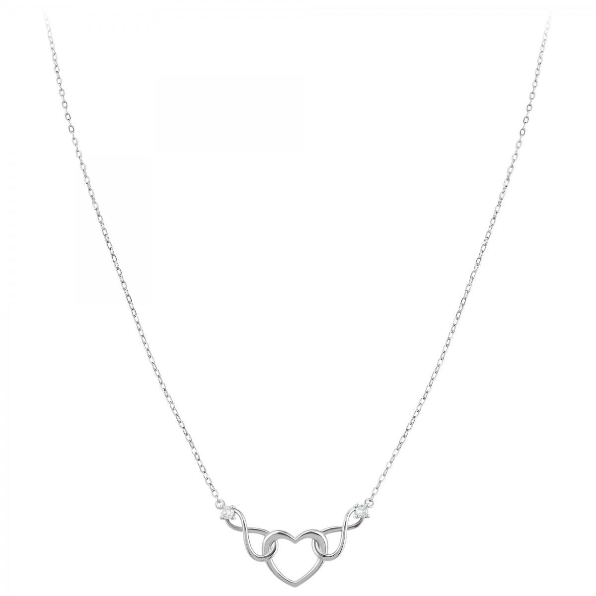 SC CRYSTAL Collier coeur SC Crystal orné de zirconium