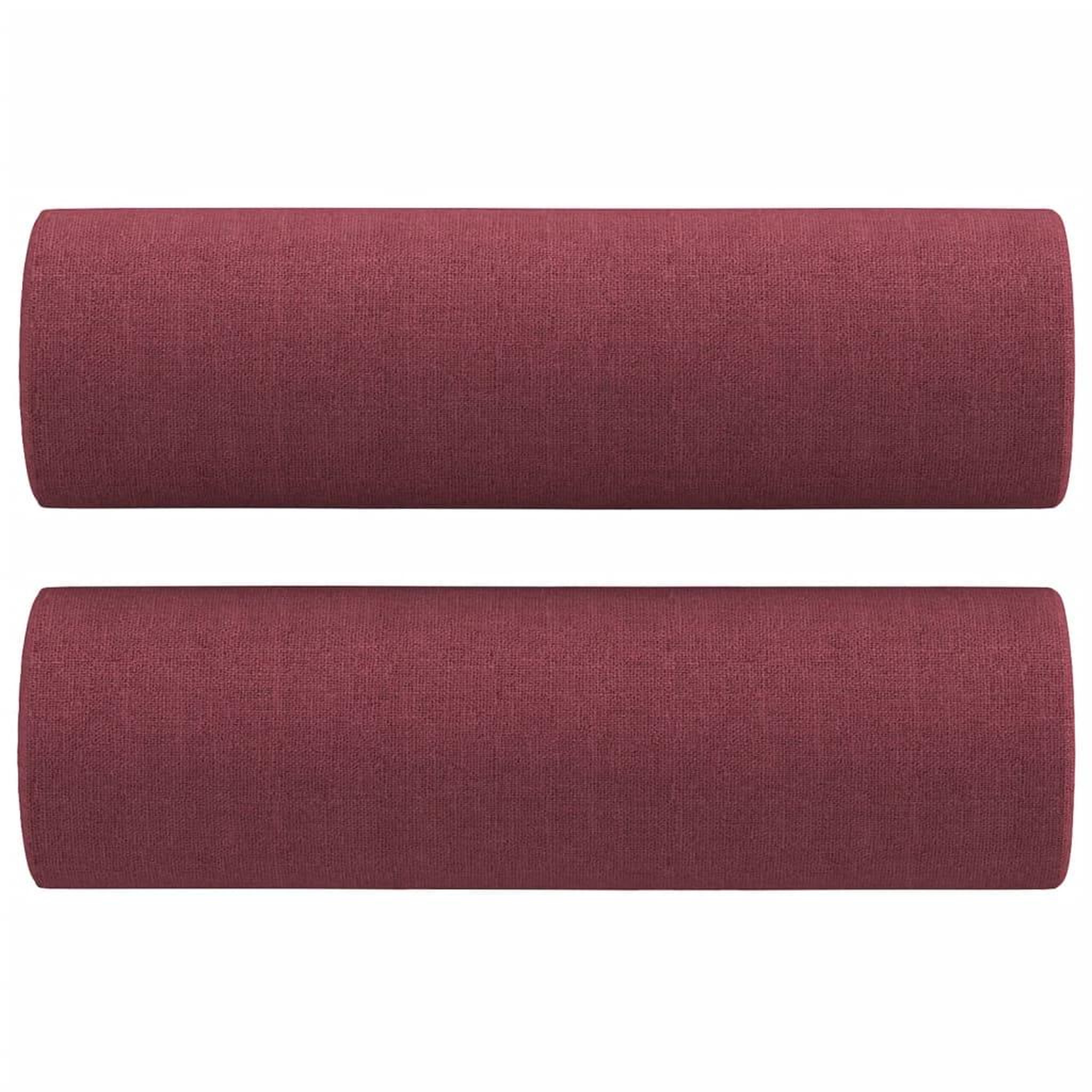Voir la diapositive 5 : VIDAXL Canape 2 places avec oreillers bordeaux 120 cm tissu