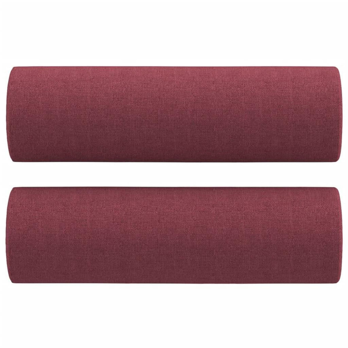 VIDAXL Canape 2 places avec oreillers bordeaux 120 cm tissu